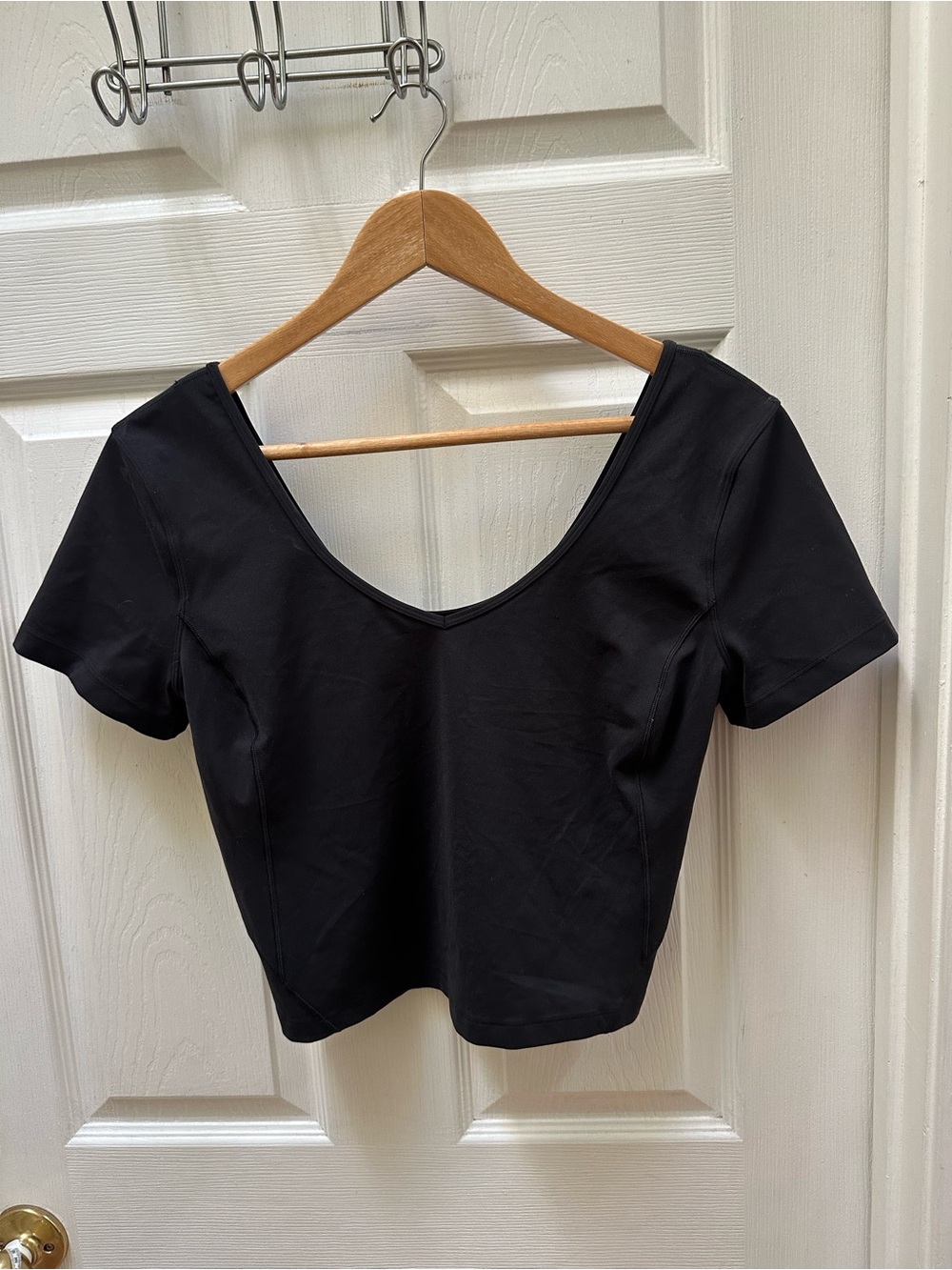 lululemon Align™ T-Shirt in Black Scoop Neck Women's Top cropped 6